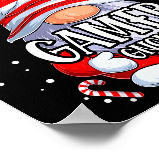 Gamer Gnome Christmas Pajamas Matching Family Grou Poster (Ecke)