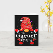 Gamer Gnome - Xmas Video Gamers Christmas Gnomes  Karte (Gelbe Blume)