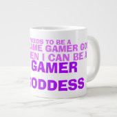 Gamer Goddess Funny Spaß Meme Jumbo-Tasse (Vorderseite Rechts)
