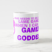 Gamer Goddess Funny Spaß Meme Jumbo-Tasse (Vorderseite)