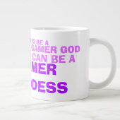 Gamer Goddess Funny Spaß Meme Jumbo-Tasse (Rechts)