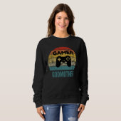 Gamer Godmother Vintage 60s 70s Console Controller Sweatshirt (Vorne ganz)