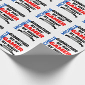 Gamer Godmutter Geschenkpapier (Ecke)