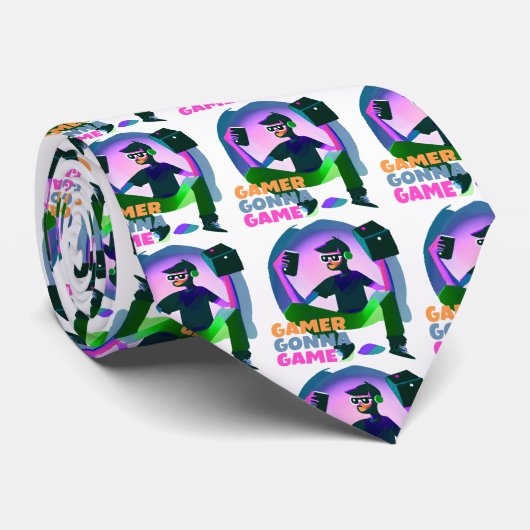 GAMER GONNA GAME KRAWATTE (Gerollt)