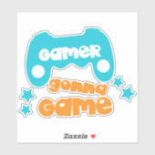 Gamer Gonna Game, Video Game, Joystick, Joypad Aufkleber (Blatt)