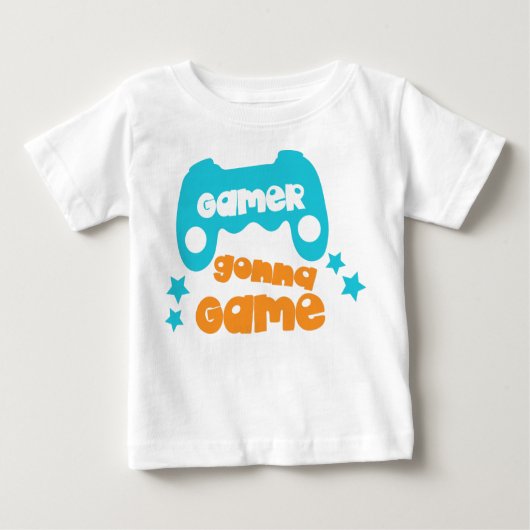 Gamer Gonna Game, Video Game, Joystick, Joypad Baby T-shirt (Vorderseite)