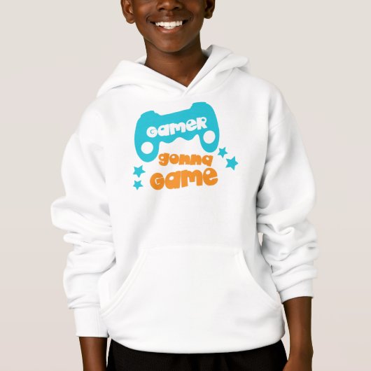 Gamer Gonna Game, Video Game, Joystick, Joypad Hoodie (Vorderseite)