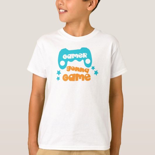 Gamer Gonna Game, Video Game, Joystick, Joypad T-Shirt (Vorderseite)