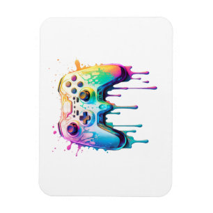 Gamer Grafik Videospiel - Farbiger Videospiel Lieb Magnet