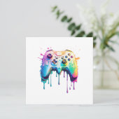 Gamer Graphic Video Game - farbenfrohe Video Game (Stehend Vorderseite)