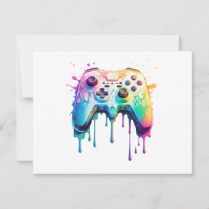 Gamer Graphic Video Game - farbenfrohe Video Game Feiertagskarte