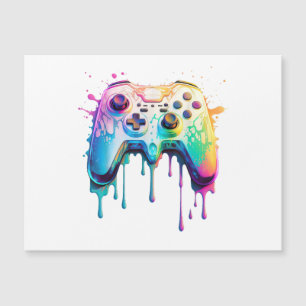 Gamer Graphic Video Game - farbenfrohe Video Game Magnetkarte