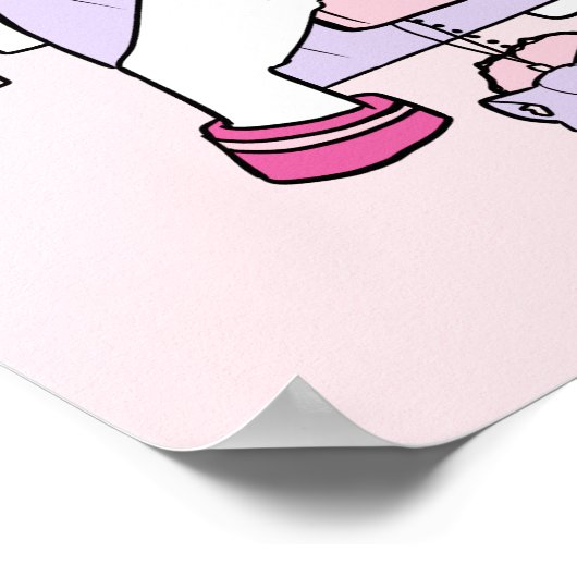 Gamer Grrl Print Poster (Ecke)