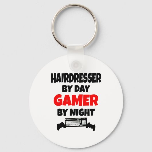Gamer Hairdresser Schlüsselanhänger (Vorderseite)