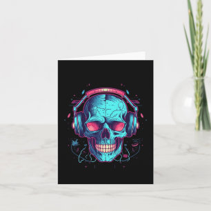 Gamer Halloween Costume Skull Gaming Videospiel Karte