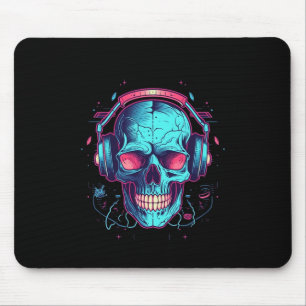 Gamer Halloween Costume Skull Gaming Videospiel Mousepad