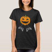 Gamer Halloween Jackolantern Beängstigend Gaming B T-Shirt (Vorderseite)