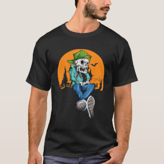 Gamer Halloween Shirt Skeleton Gaming Pumpkin Boys