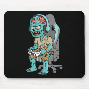 Gamer Halloween Zombie Beängstigend Gaming Boys Ki Mousepad