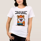 Gamer Hamster Tri-Blend Shirt (Vorderseite)