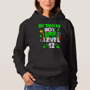 Gamer Happy 12. Geburtstag Junge Stufe 12 Entsperr Hoodie