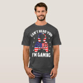 Gamer Headset Cant hört euch im Gaming Memorial T-Shirt (Vorne ganz)