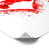 Gamer Heart Valentines Day Video Games Boys Kids T Poster (Ecke)