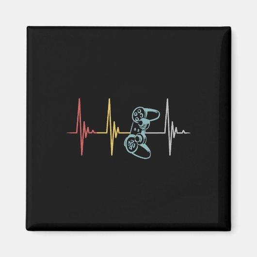 Gamer Heartbeat Controller für Nerd Multiplayer Ga Magnet (Vorne)