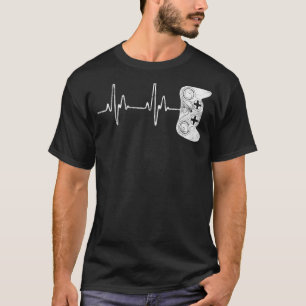 Gamer Heartbeat Video Game T-Shirt