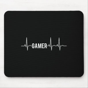 Gamer Heartbeat Video Games Lover Mousepad