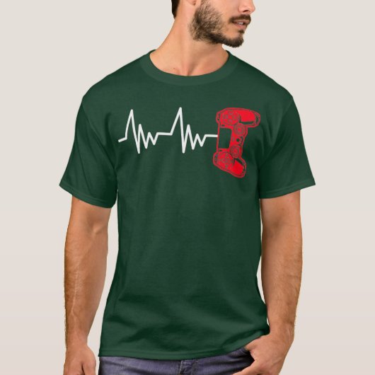 Gamer Heartline Video Gaming Controller mit T-Shirt (Vorderseite)