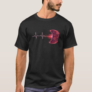 Gamer Herzfrequenz Controller Gaming Videospiele J T-Shirt