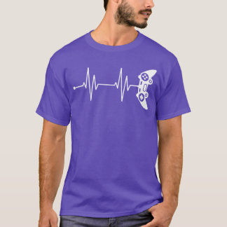 Gamer-Herzschlag-Geschenk für Videospiel-Liebhaber T-Shirt