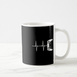 Gamer-Herzschlag Lustiges Videospiel-Geschenk für Kaffeetasse