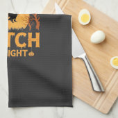 Gamer-Hexe Halloween-Gaming-Design Geschirrtuch (Viertel Falte)