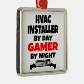 Gamer HVAC Installer Ornament Aus Metall (Rechts)