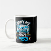 Gamer I Don't Age I Level Up Seit 1953 Gaming Bir Kaffeetasse (Links)