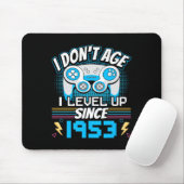 Gamer I Don't Age I Level Up Seit 1953 Gaming Bir Mousepad (Mit Mouse)