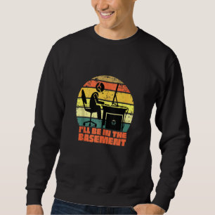 Gamer Ich bin im Keller Gaming Addict Sweatshirt