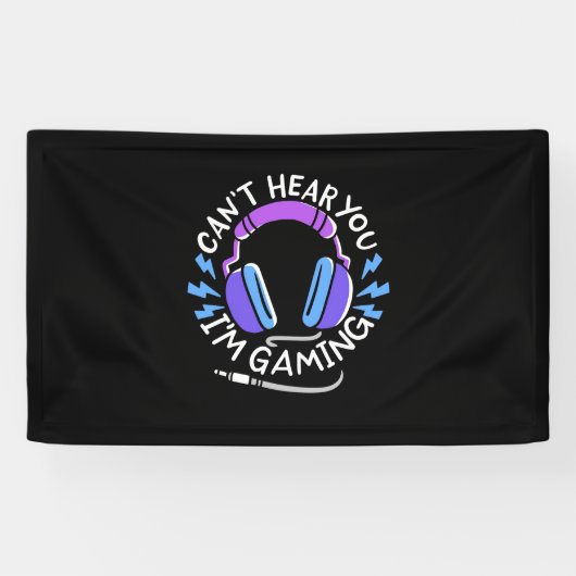 Gamer Ich spiele Banner (Horizontal)