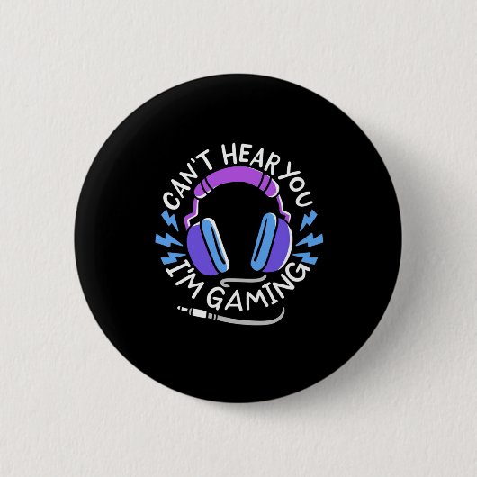 Gamer Ich spiele Button (Vorderseite)