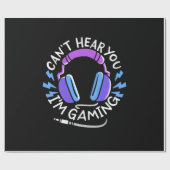 Gamer Ich spiele Geschenkpapier (Flach)