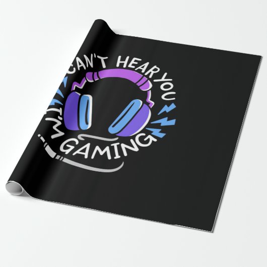 Gamer Ich spiele Geschenkpapier (Ungerollt)