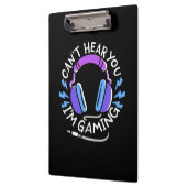 Gamer Ich spiele Klemmbrett (Links)