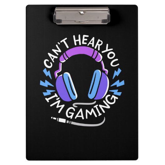 Gamer Ich spiele Klemmbrett (Vorderseite)