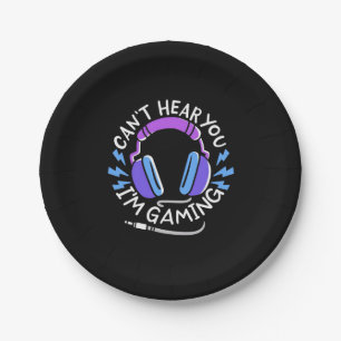 Gamer Ich spiele Pappteller