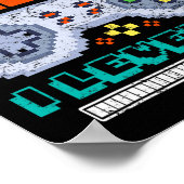 Gamer Ich werde nicht älter als ich Level Up Gamin Poster (Ecke)