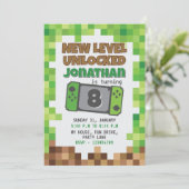 GAMER INVITATION EINLADUNG (Stehend Vorderseite)