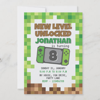 GAMER INVITATION EINLADUNG