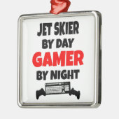Gamer Jet Skier Ornament Aus Metall (Links)